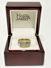 Harr & Jacobs 14 K Bicolor Gouden Heren Ring 0.65 ct Diamant G/VVS-VS