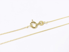 14 K Gouden Anker Collier Rond - 0,8 mm  / 45 cm