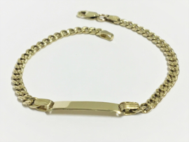14 K Gouden Plaat Armband - 18,5 cm / 3,89 g