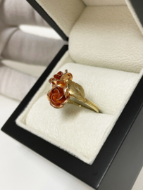 Theodor Klotz Design - 14 K Gouden Rozen Ring