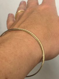 Rancangelo Bicolor Gouden Omega Armband - Tweezijdig / 17,5 cm