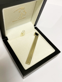 14 K Gouden Dasspeld Met Onyx - 6 cm