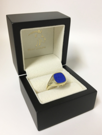 14 K Gouden Heren Zegelring Lapis Lazuli - 7,3 g