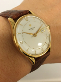 18 K Gouden Universal Monodate Caliber 267 G - Bumper Automaat - Jaren '50