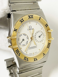 Omega Constellation XL Day Date  Staal / Goud  - 34 mm Omega Box