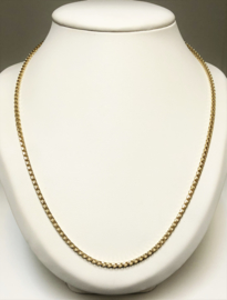 14 K Gouden Vierkante Gourmet Ketting - 80 cm / 27,75 g