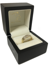 14 Karaat Gouden Bandring 0.50 ct Briljant Geslepen Diamant H/SI