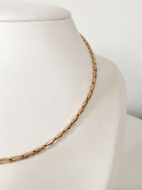 14 K Gouden Schakel Ketting - 45 cm