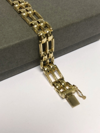 14 K Gouden Schakel Armband - 18 cm / 17,05 g