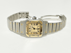 Cartier Santos Galbée Lady Quartz Staal Goud - Model 166930 Incl Garantie