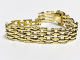 14 K Gouden Schakel Armband (7-rijig) - 20 cm / 27,05 g