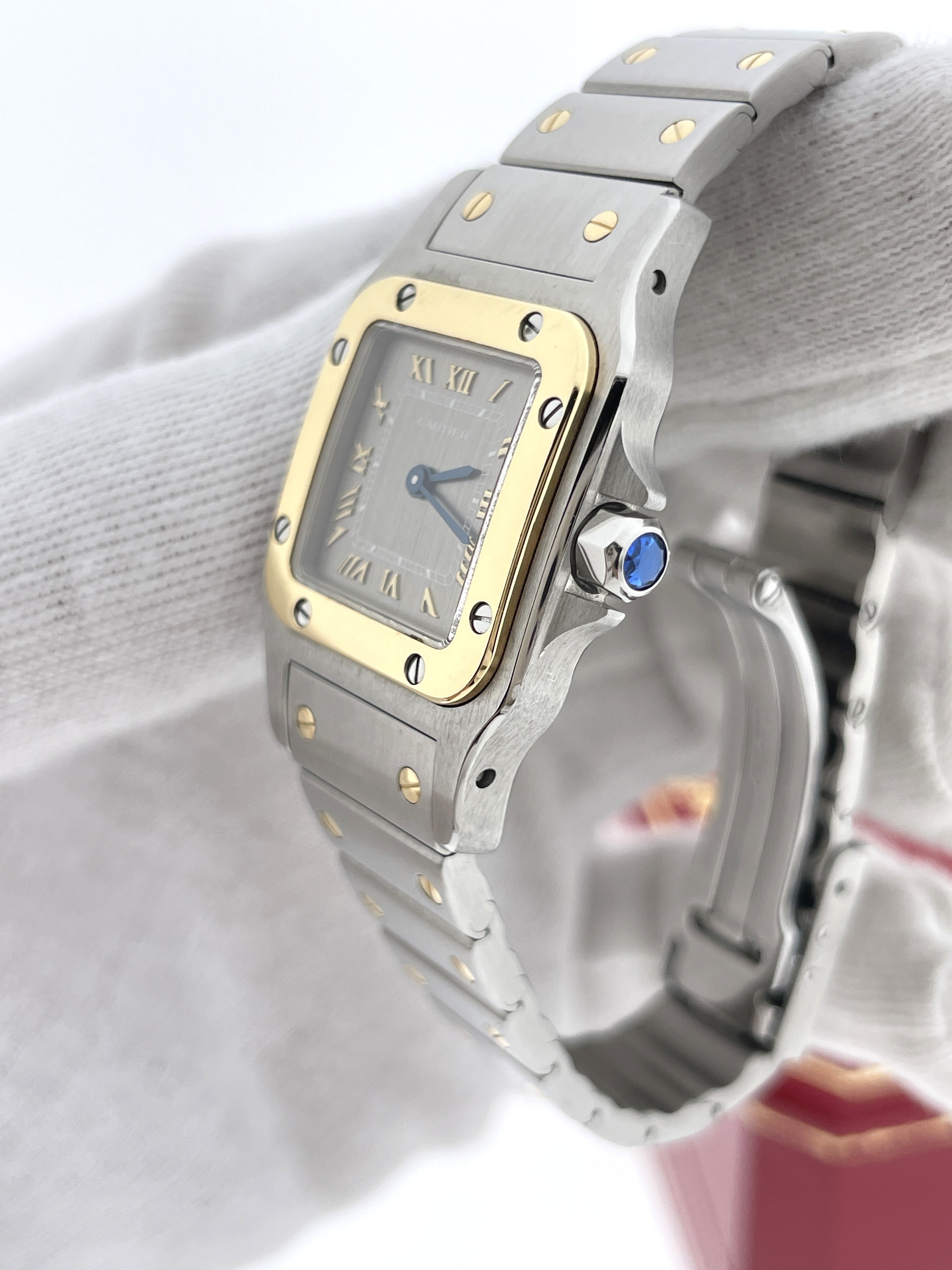 Santos de Cartier Galbee Lady Ref. 1057930 Staal/Goud - Incl. Garantie