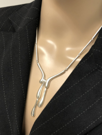 Lapponia Zilveren Design Collier Ice Drops Chao-Hsien Kuo - 45 cm