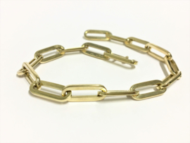 14 K Gouden Bedel Schakel Armband - 20 cm / 16,6 g