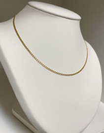 14 K Gouden Gucci Schakel Collier - 43 cm / 3,7 g / 2,5 mm