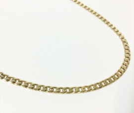 14 K Massief Gouden Gourmet Schakel Ketting - 51 cm / 12,25 g