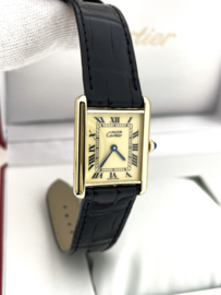 Must de Cartier Tank Large 681006 Quartz Ivory Roman Dial - Incl Cartier Garantie