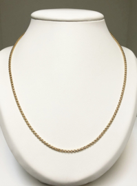 14 K Gouden Popcorn Schakelketting - 61 cm / 7,8 g