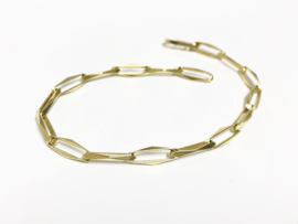 14 K Gouden Closed Forever Schakel Armband - 20 cm / 8 g