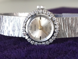 Ancre Witgouden Dames Horloge 0.50 crt Briljantgesl Diamant