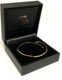 18 K Gouden Fantasie Schakel Armband - 20 cm / 6,72 g / 3 mm