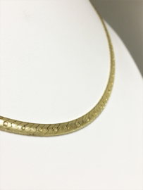 14 K Gouden Gourmet Collier (gewalst) - 47 cm / 14,25 g