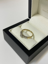 14 K Gouden Diamanten Ring 0.40 ct Briljant Geslepen Diamant G/VVS
