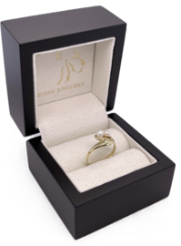 14 Karaat Gouden Fantasie Ring Cultivé Zoetwater Parels