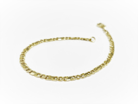 14 K Gouden Infinity Schakel Armband - 19,5 cm / 6,14 g