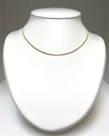 14 K Gouden Gourmet Schakel Ketting - 40 cm