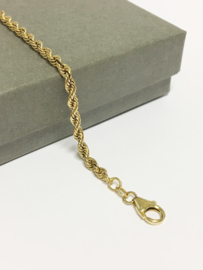 14 K Gouden Koord Armband - 22,5 cm / 7,9 g