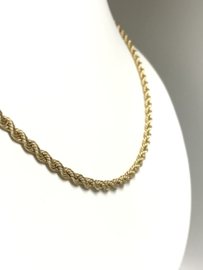 18 K Gouden Koord Ketting - 50 cm / 6,6 g / 3 mm