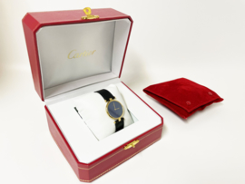 Cartier Le Must Vermeil Ronde Large Lapis Lazuli Dial Quartz