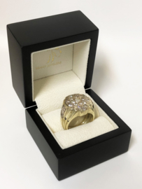 Grove 14 K Gouden Heren Ring ca 1,5 crt Diamant - 25,51 g