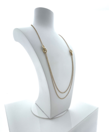 14 Karaat Gouden Multi Collier Jasseron 60 cm / 8,7 mm