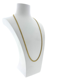18 Karaat Gouden Cuban Link Chain Schakelketting - 60 cm / 4 mm / 20 g