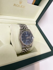 Rolex Oyster Perpetual Datejust 16234 Blue Dial 36 mm - 2002