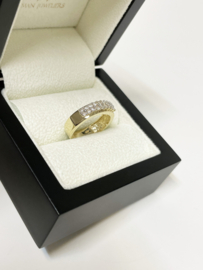 14 K Gouden Bandring 0.36 ct Briljant Geslepen Diamant