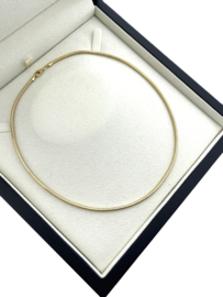 14 Karaat Geelgouden Slangen Collier - 42.5 cm / 12.7 g / 2.5 mm
