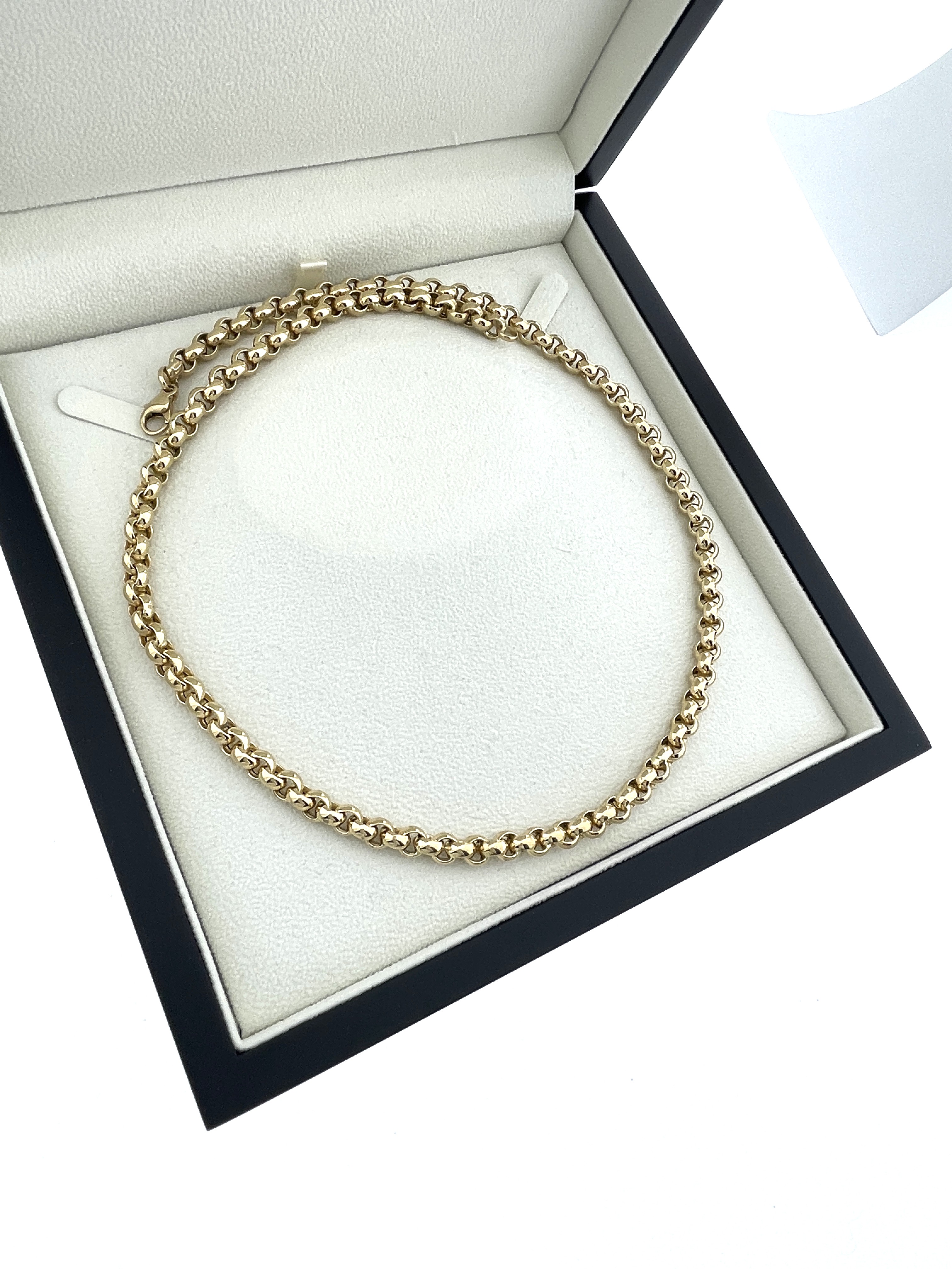 14 Karaat Gouden Jasseron Schakel Collier - 56 cm / 6 mm / 36.8 g