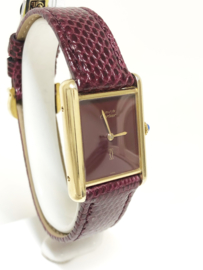 Cartier Must de Cartier Tank Large - Burgundy Red Lacquer / Wijn Rood