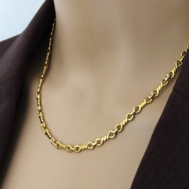 14 K Gouden Infinity Schakel Collier - 45 cm / 19,54 g