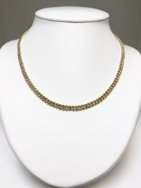 14 K Gouden Gourmet Schakel Collier (hol) - 45 cm / 11 g / 5 mm