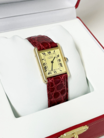 Must de Cartier Tank Roman Dial Quartz Dames Polshorloge