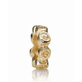 PANDORA 750199 Roses Spacer - Roosjes (Retired) 14 K Gouden Bedel