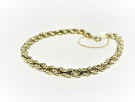 14 K Gouden Koord Armband - 19 cm / 7 g / 5 mm