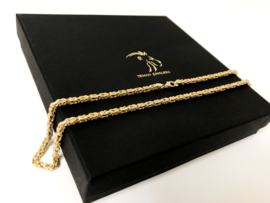 14 K Gouden Koningsketting Byzantijns - 56,5 cm / 18,29 / 3,3 mm