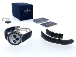 Breitling Navitimer B01 Chronograph 43 mm Steel Blue - Full Set / Reference AB0138