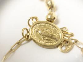 18 K Gouden Rozenkrans Ketting - 65 + 10 cm / 15,9 g