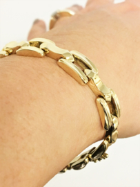 14 K Gouden Schakel Armband - 19,5 cm / 15,25 g